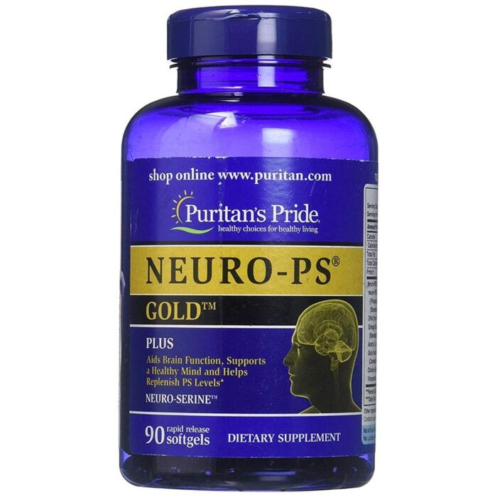 Ноотропный комплекс Puritans Pride Neuro - PS, Gold, 90 softgels