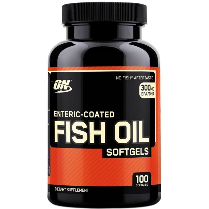 Омега жири Optimum Nutrition Enteric Coated Fish Oil Softgels 100 гелевих капсул