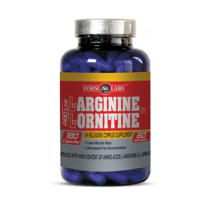 Аргинин FormLabs L-Arginin + L-Ornithin 180 капс