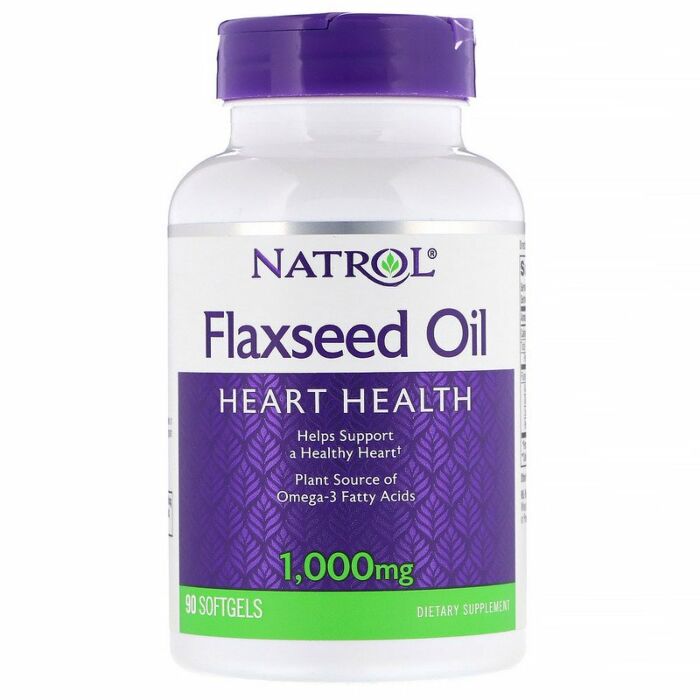 Омега жиры Natrol Flaxseed Oil 1000mg - 90 софт гель