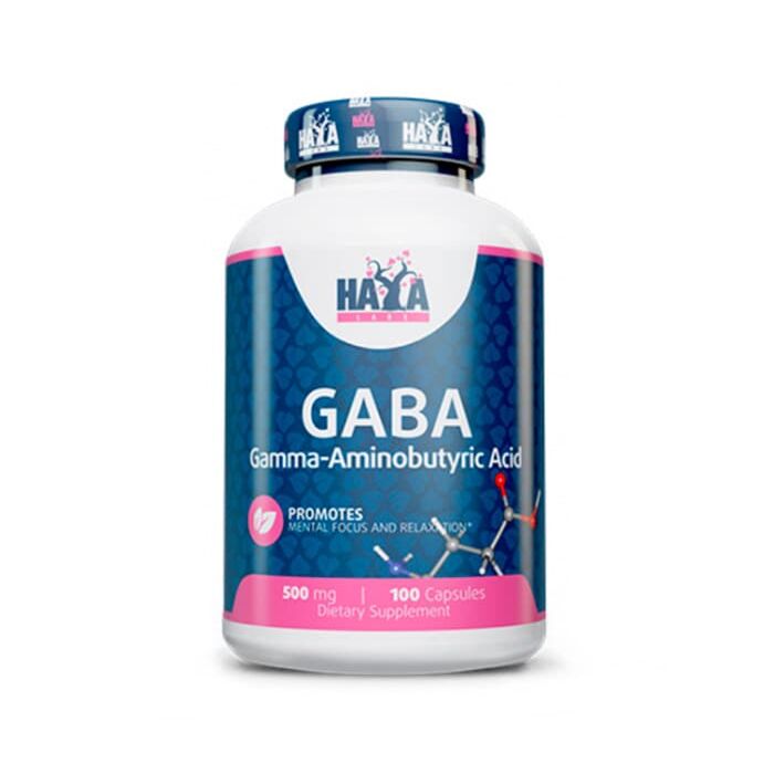 ГАМК, габа Haya Labs  Gaba 500 mg 100 capsules