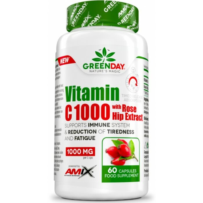 Витамин С Amix Vitamin C 1000 mg with Rose Hip extract - 60 caps