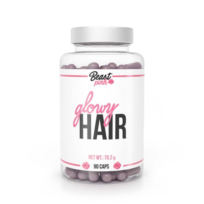Для волосся та нігтів BeastPink Glowy Hair - 90 caps