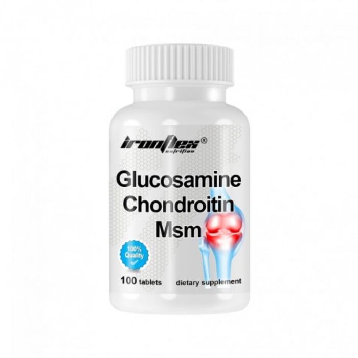 Комплекс для суставов и связок IronFlex Glucosamine + Msm + Chondroitin 100 tabs