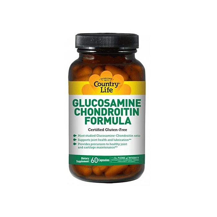 Комплекс для суставов и связок Country Life Glucosamine Chondroitin Formula 90 caps