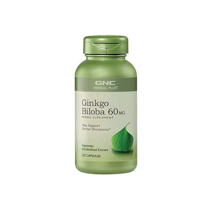 Спеціальна добавка GNC Herbal Plus Ginkgo Biloba 60 mg - 100 caps