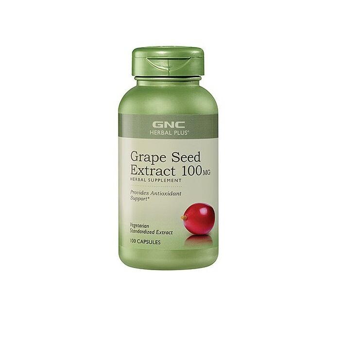 Антиоксиданты GNC Herbal Plus® Grape Seed Extract 100 mg 100 caps