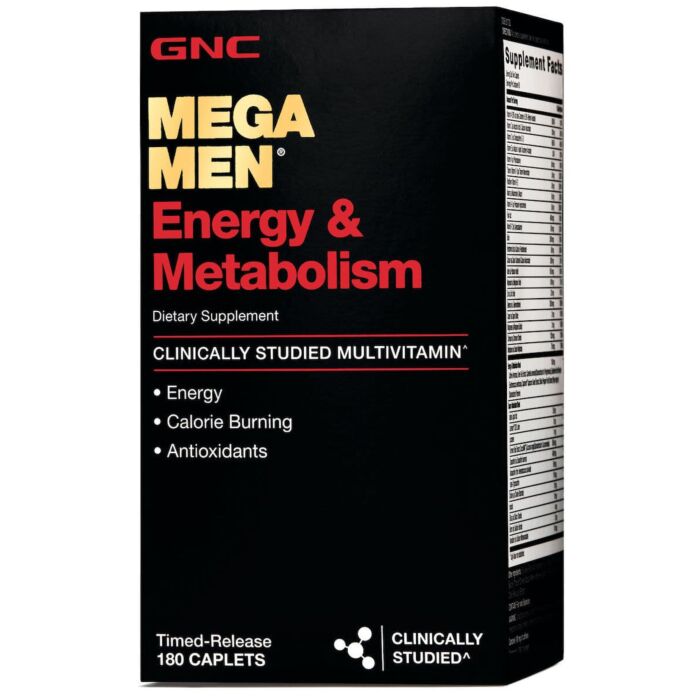Вітамины для чоловіків GNC Mega Men Energy & Metabolism 180 каплет