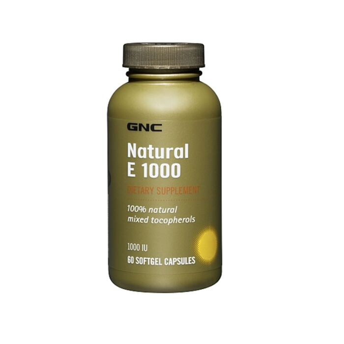 Витамин E GNC Vitamin E 1000 Natural 60 капс