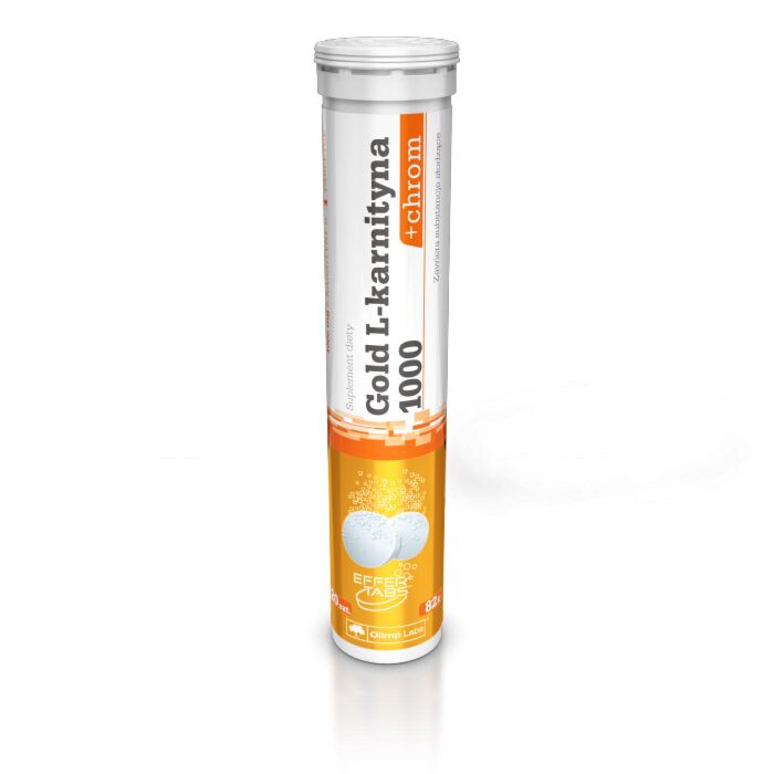 Л-карнітин Olimp Labs Gold L-carnitine 1000mg and chrome 20 таблеток