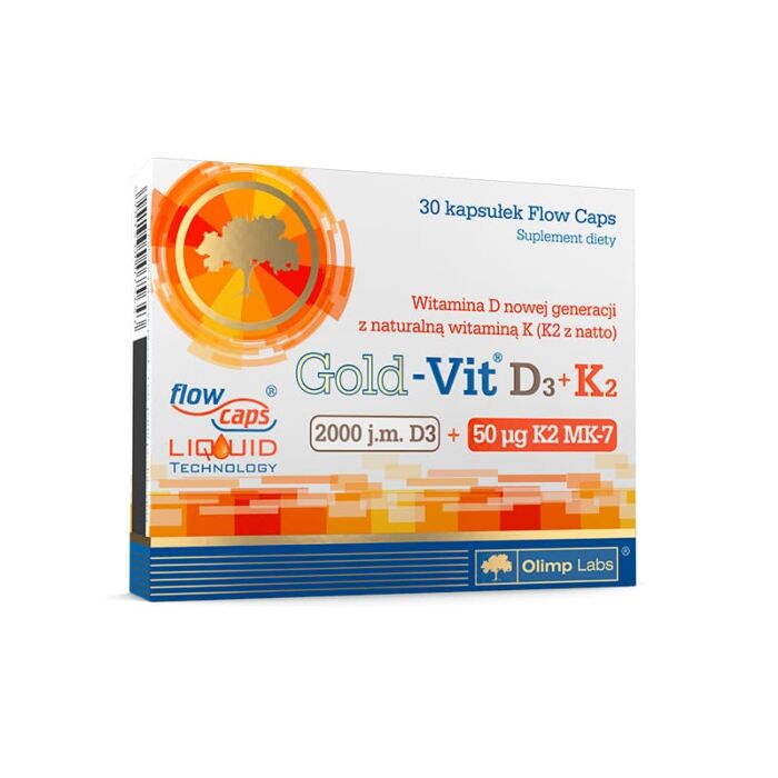 Витамин D Olimp Labs Gold Vit D3+K2 2000 IU 30 capsules