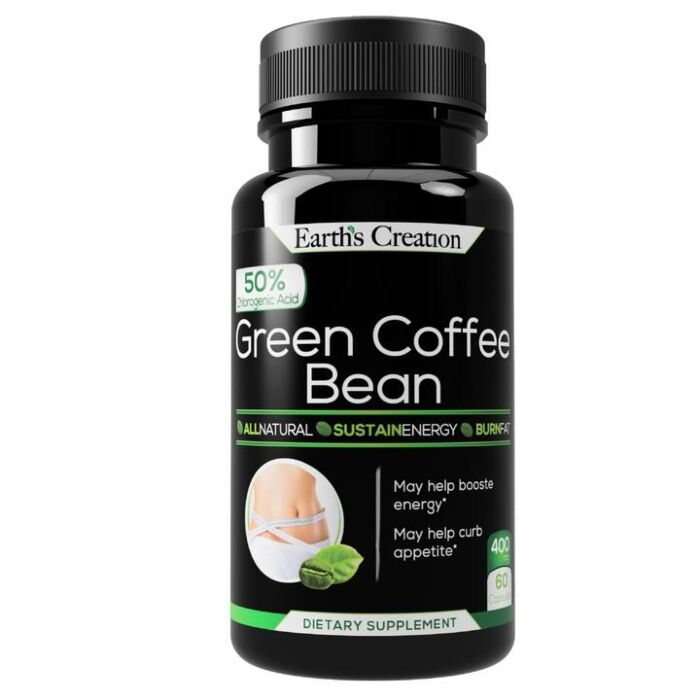 Жироспалювач Earth's Creation Green Coffee G50 400 mg - 60 капс