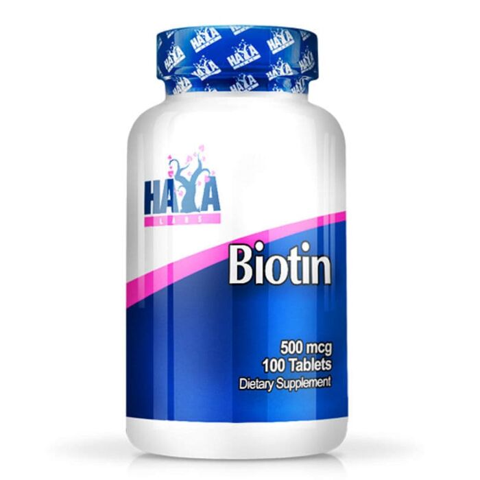 Биотин Haya Labs Biotin 500mcg - 60 капс