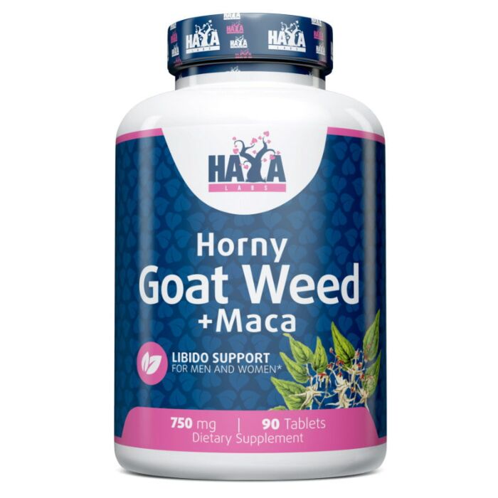 Специальная добавка Haya Labs Horny Goat Weed Extract 750 mg + Maca - 90 таб