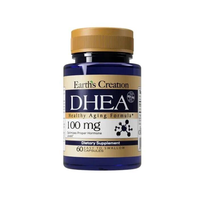 Комплексний засіб для підвищення тестостерону Earth's Creation DHEA 100 mg 60 caps