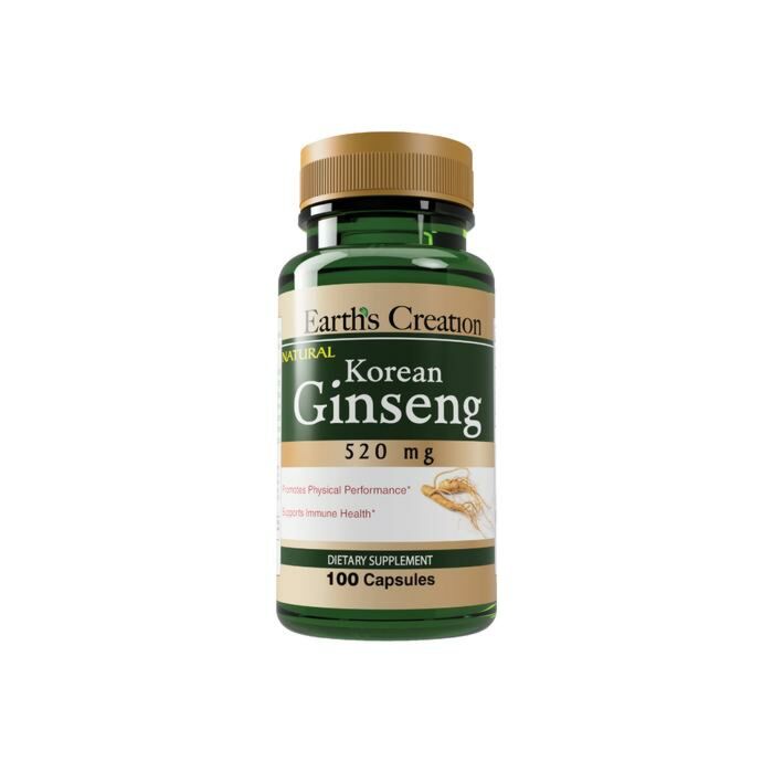 Спеціальна добавка Earth's Creation Korean Ginseng 520 mg - 100 капс