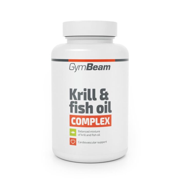 Омега жири GymBeam Krill & Fish Oil Complex - 90 caps