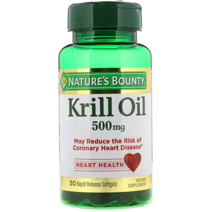 Омега жиры Nature's Bounty Krill Oil 500mg - 30 softgels