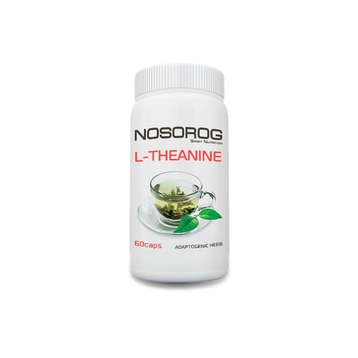 Для поддержки нервной системы Nosorog L-Theanine, 60 капсул