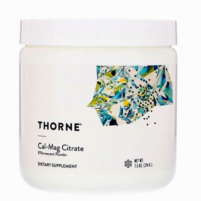 Мінерали Thorne Research  Cal-Mag Citrate, Effervescent Powder, 214 гр