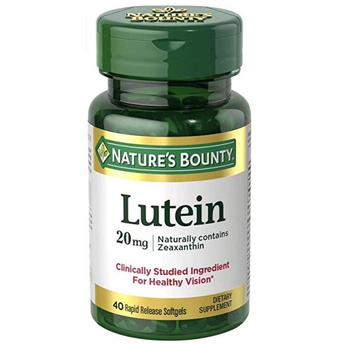 Для зрения Nature's Bounty Lutein 20 mg 40 Rapid Release Softgels (08.20)