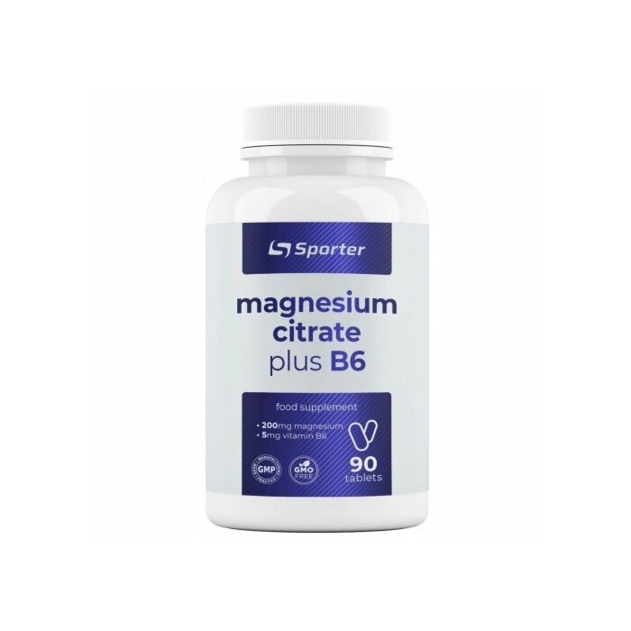 Магний Sporter Magnesium Citrate + B6 - 90 tabs