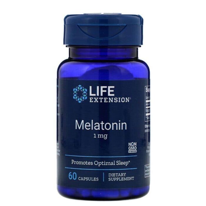 Мелатонин Life Extension Мелатонин , Melatonin 1 mg 60 Caps