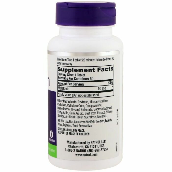 Добавка для здорового сна Natrol Melatonin 10 mg Fast Dissolve 60 Tablets