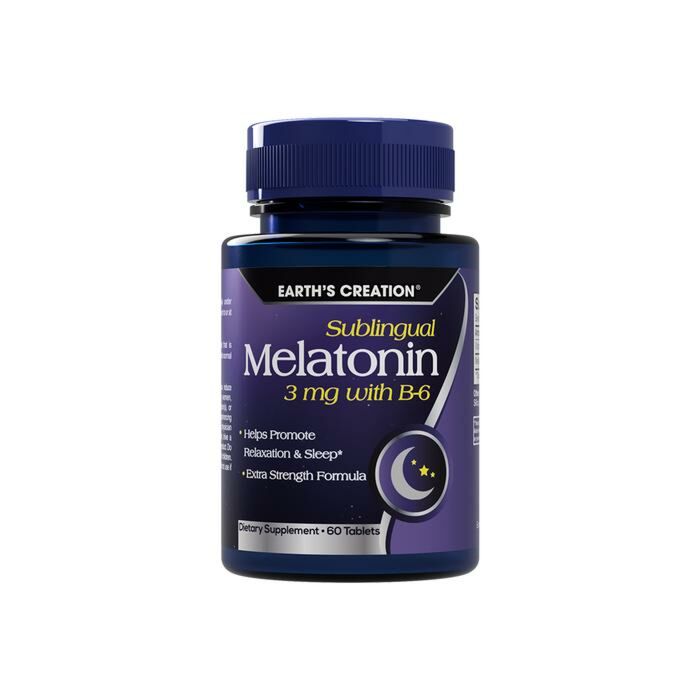 Мелатонин Earth's Creation Melatonin 3 mg with B-6 - 60 таб
