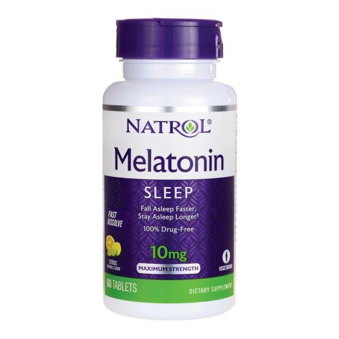 Добавка для здорового сна Natrol Melatonin 10mg Citrus - 60 таб