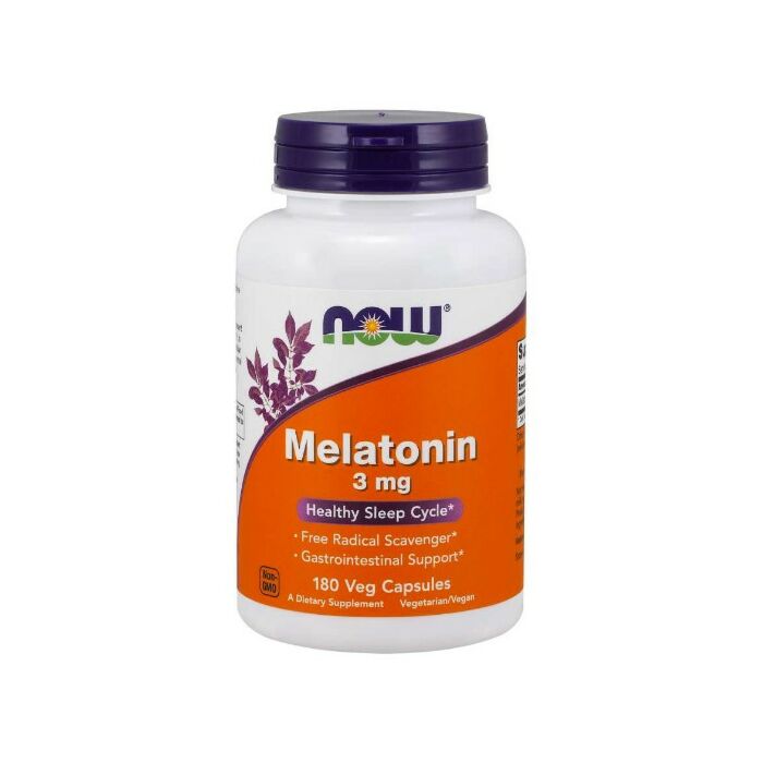 Добавка для здорового сна NOW Melatonin 3 мг 180 капс