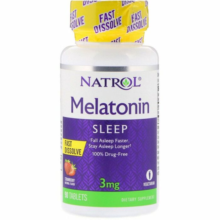 Добавка для здорового сна Natrol Melatonin 3mg Straw - 90 таб