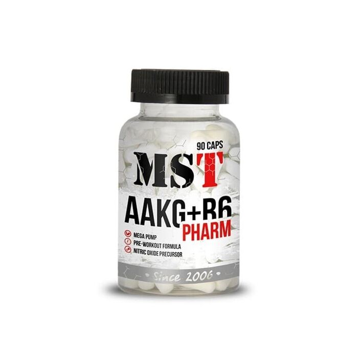 Аргінін MST AAKG+B6 90 CAPS