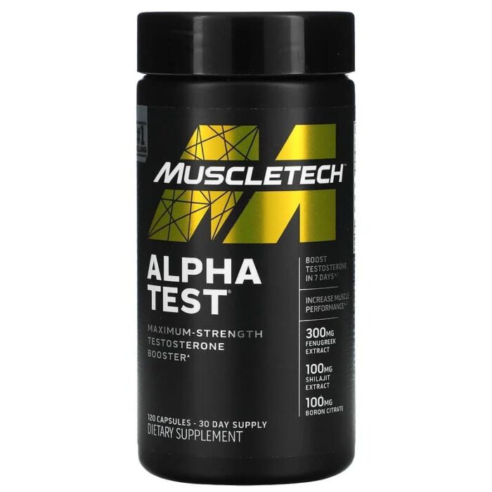 Комплексний засіб для підвищення тестостерону MuscleTech Alpha Test - 120 caps