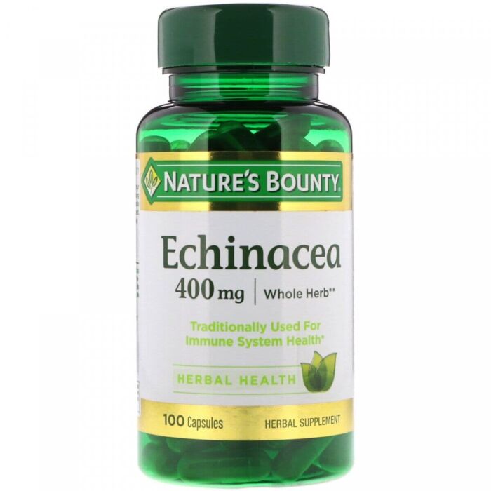 Для укрепления иммунитета Nature's Bounty Эхинацея 400 мг 100 капсул