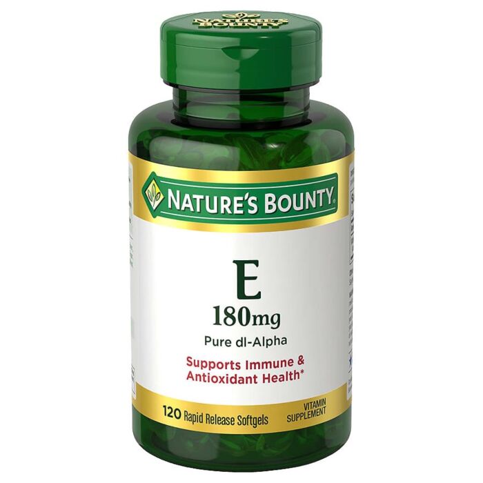 Вітамин E Nature's Bounty Vitamin E 180mg Pure DL-Alpha 120 Softgels