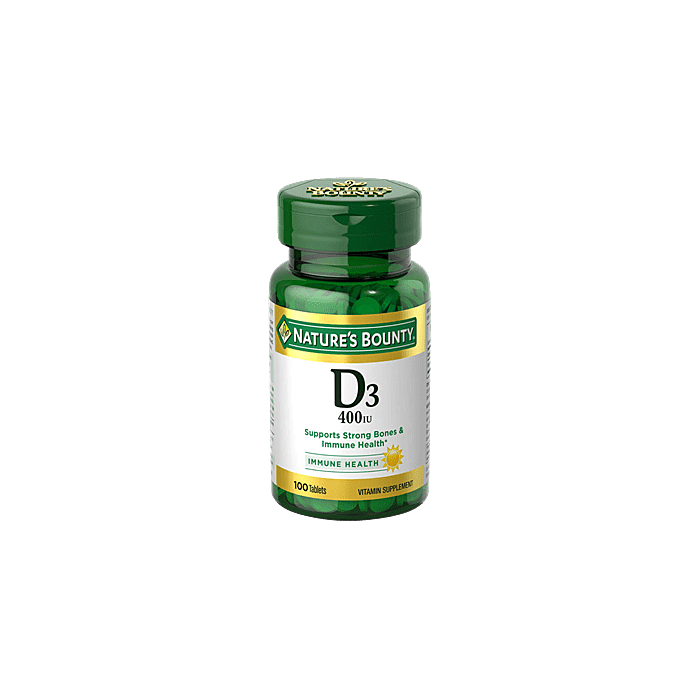 Витамин D Nature's Bounty Vitamin D3 400 IU 100 Tablets