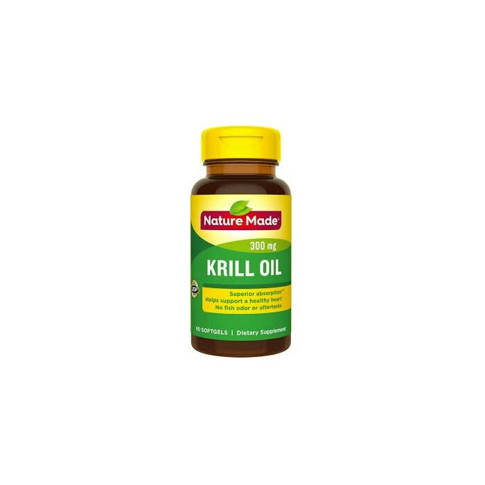 Омега жиры Nature Made Krill Oil 300mg - 60 softgels