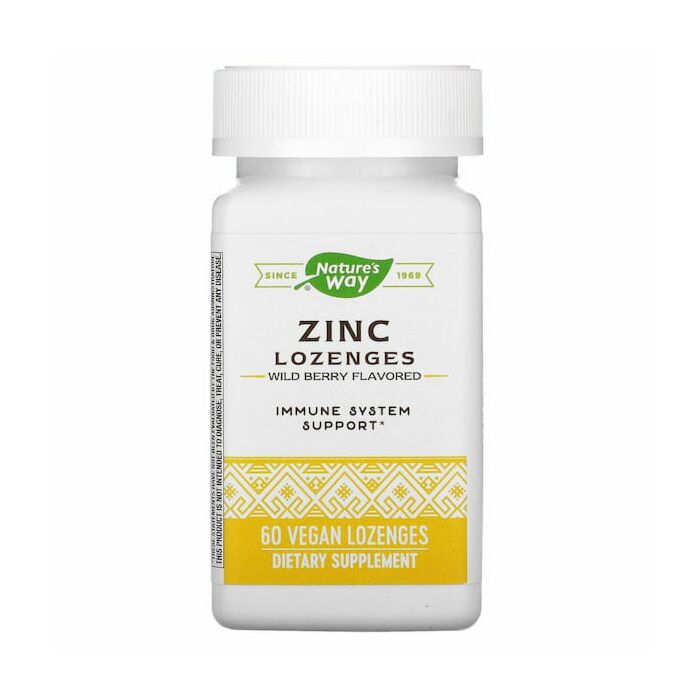 Цинк Nature's Way Zinc Lozenges Immune System Support 60 льодяників (exp 03/31/2023)