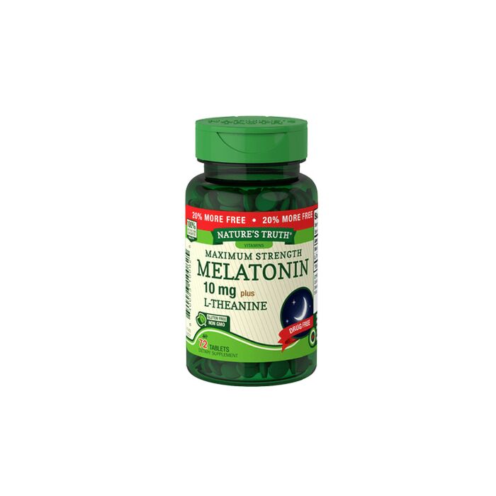 Мелатонин Nature's Truth® Melatonin 10 mg Plus L-Theanine 72 табл (EXP 08/2022)