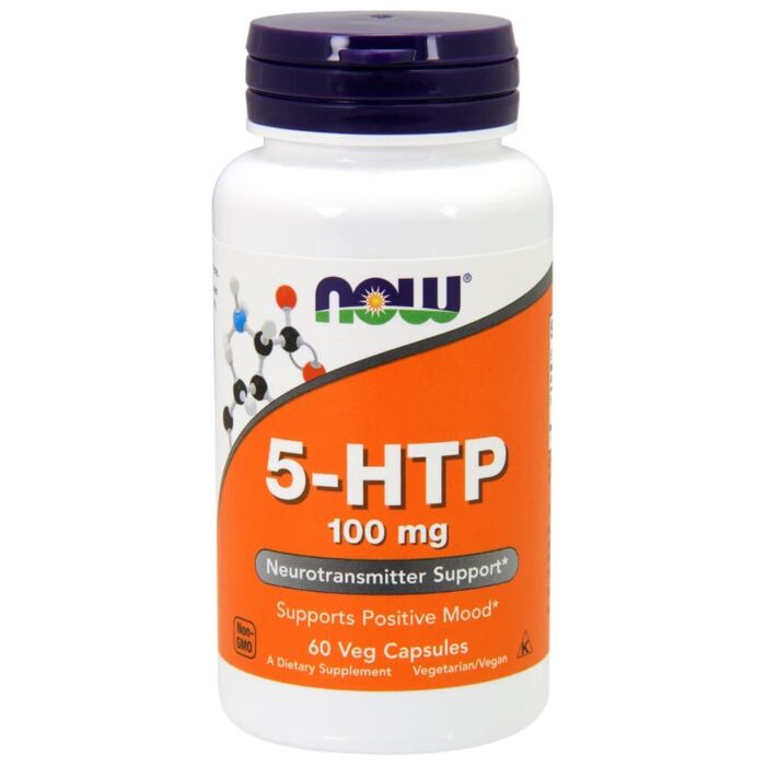 Для поддержки нервной системы NOW 5-HTP 100 mg 60 капс