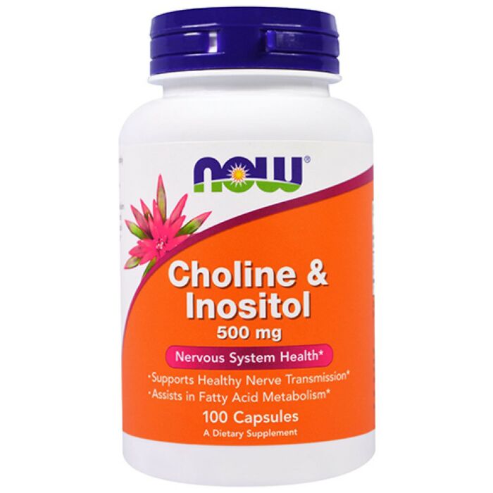 Вітамин B NOW Choline & Inositol 500mg (100 caps)