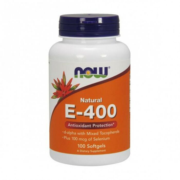 Витамин E NOW E - 400 mixed + Selenium 100 softgels