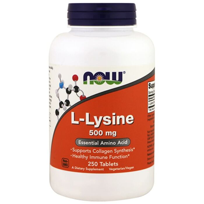 Амінокислота NOW L-Lysine 500mg 250 tabs