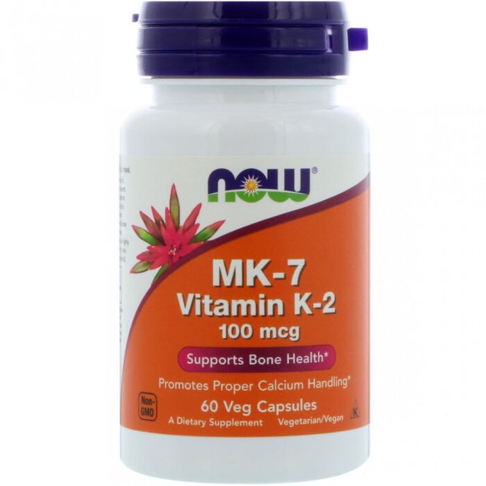 Вітамин К-2 NOW MK-7 Vitamin K-2 100 mcg - 60 Veg Capsules