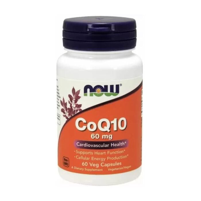 Коензим Q10 NOW Коензим Q10 (CoQ10) 60 мг – 60 капсул
