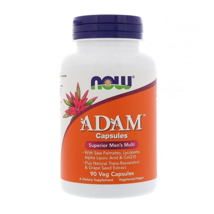 Вітамины для чоловіків NOW ADAM Superior Men's Multi 90 капс