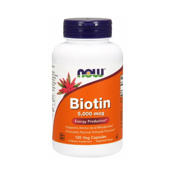 Біотин NOW Biotin 5000 мкг 120 капс