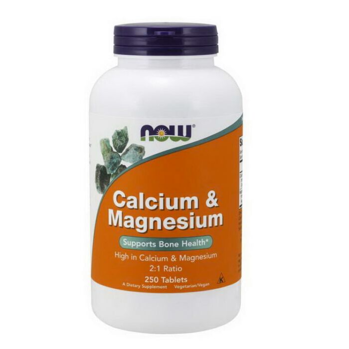 Кальцій-магній-цинк NOW NOW Calcium & Magnesium 2:1 ratio - 250tab