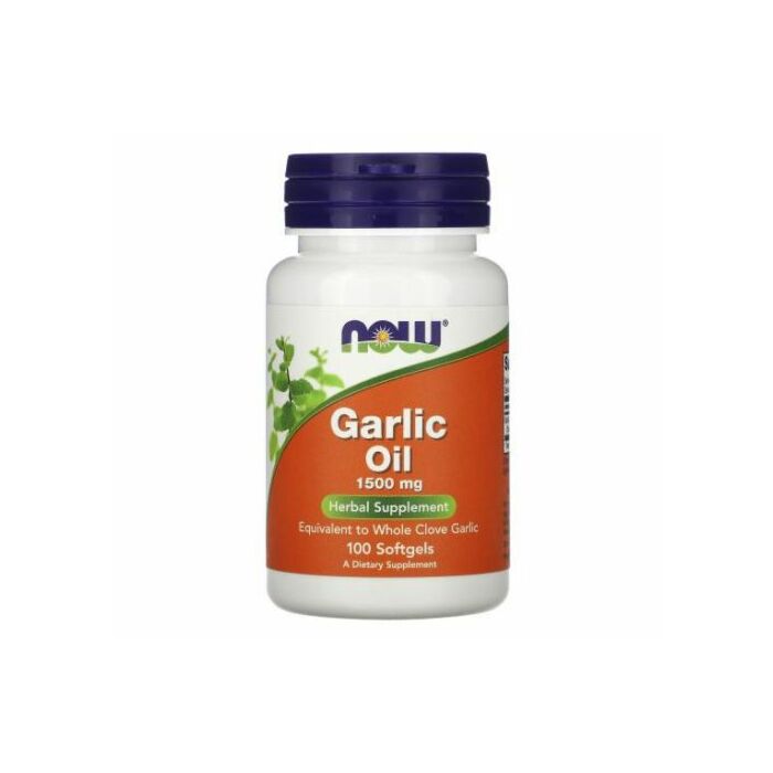 Антиоксиданти NOW Garlic Oil 1500 mg 100 softgels